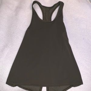 Army green lulu tank top